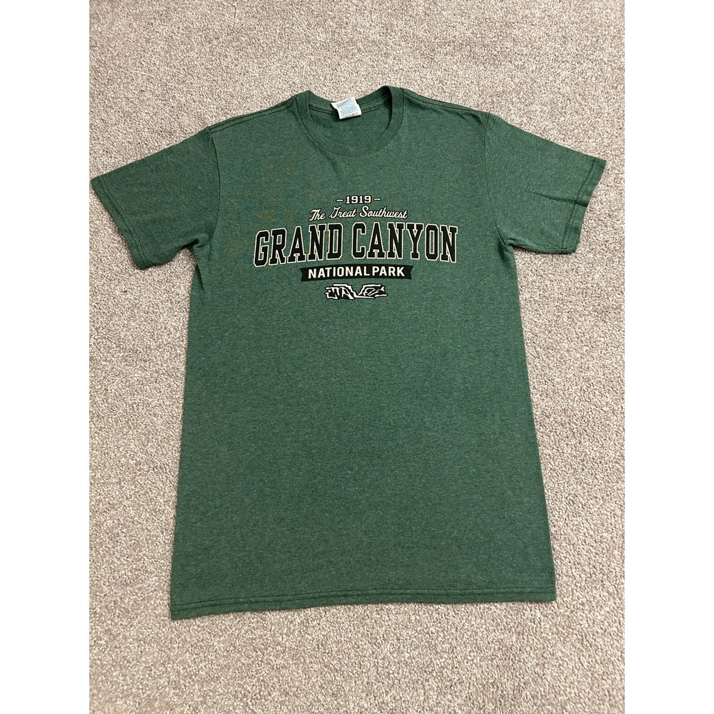 Grand Canyon National Park Shirt Adult Small Green Excellent Graphic Tee